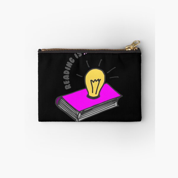 Item preview, Reading is... Pink Book And Light Bulb designed and sold by ZIPsketch.