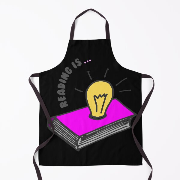 Item preview, Reading is... Pink Book And Light Bulb designed and sold by ZIPsketch.