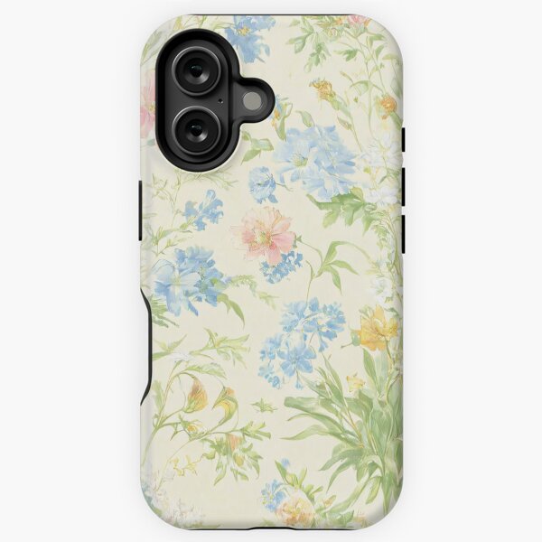 Item preview, Soft Pastel Wildflower Toile de Jouy Pattern designed and sold by SeamPix.