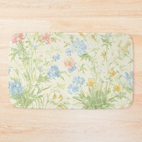 Item preview, Soft Pastel Wildflower Toile de Jouy Pattern designed and sold by SeamPix.