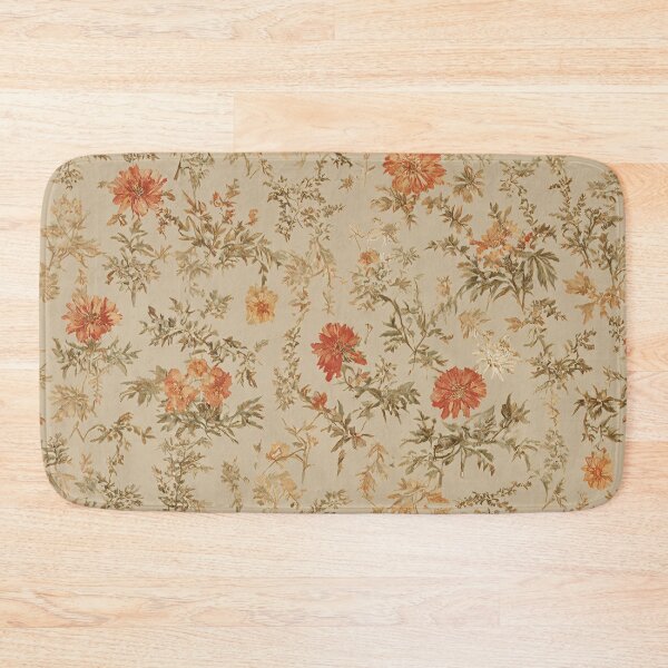 Item preview, Earthy Wildflower Toile de Jouy Pattern designed and sold by SeamPix.