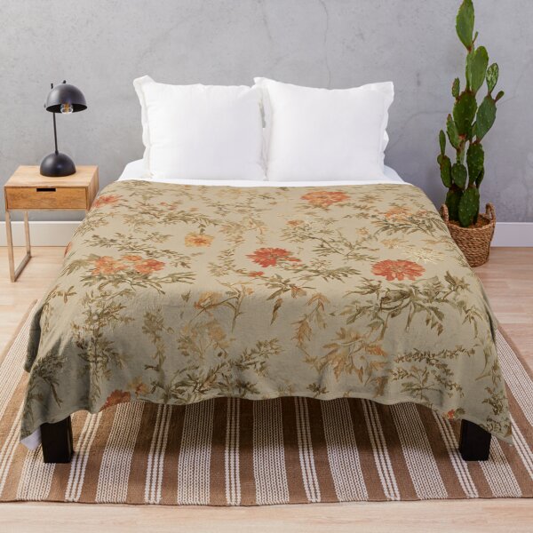 Item preview, Earthy Wildflower Toile de Jouy Pattern designed and sold by SeamPix.