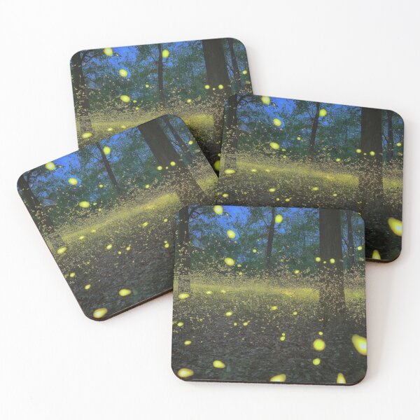 Item preview, Enchanting Firefly Forest designed and sold by BestArtByArvind.
