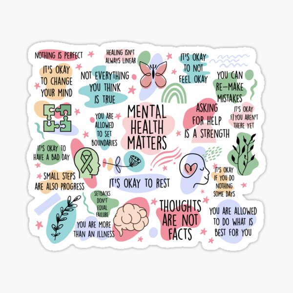 Item preview, Mental Health Matters: Positive Affirmations designed and sold by Margival.