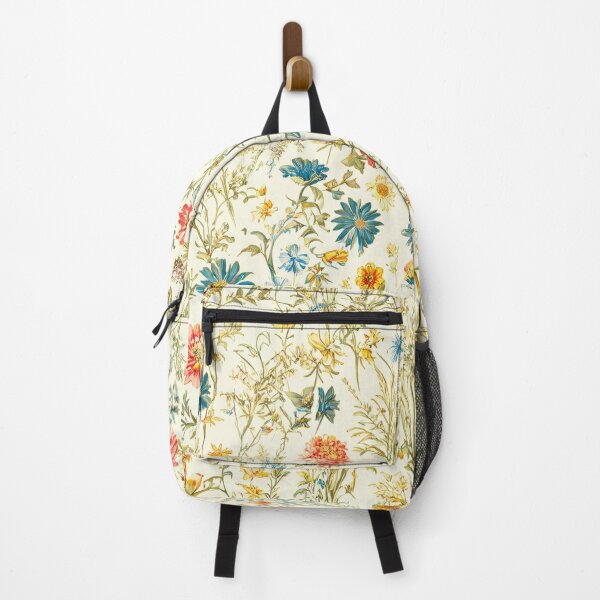 Item preview, Soft Cream Whimsical Wildflower Toile de Jouy Pattern designed and sold by SeamPix.