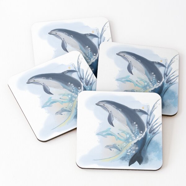Item preview, Dolphin jumping designed and sold by JuliaKHarwood.