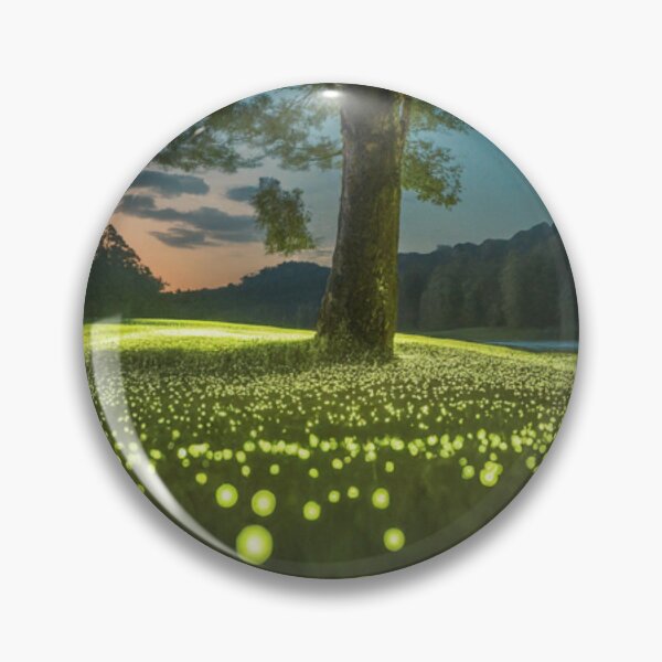 Item preview, Night Field with Glowing Orbs designed and sold by BestArtByArvind.