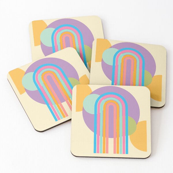 Item preview, Sherbet Rainbow Geometric Arch Poster designed and sold by Sharon Schwalbe.