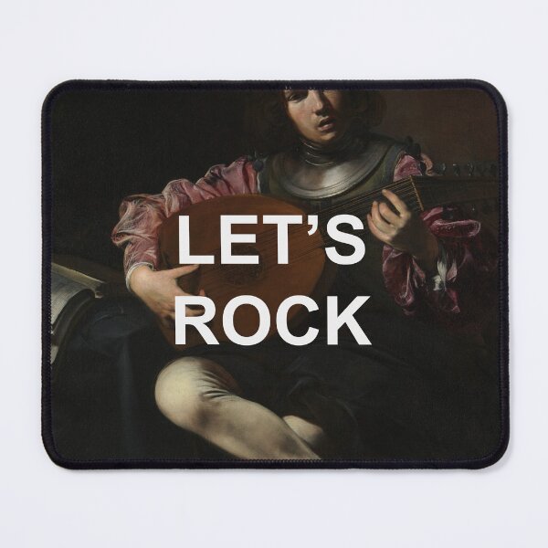 Item preview, Renaissance Lute Player Painting + Fun Text Quote designed and sold by VoyagerVintage.