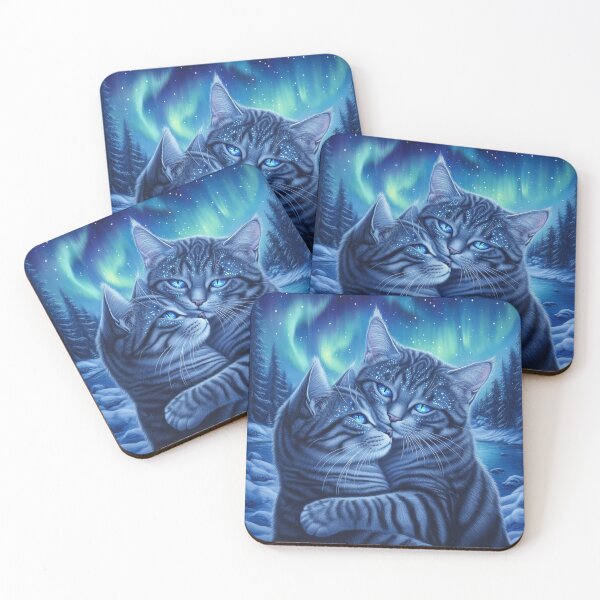Item preview, Cuddly Bengal Cats Under Northern Lights designed and sold by Nocturne  Paws.
