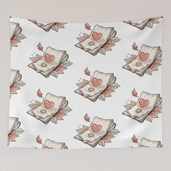 Item preview, Parchment heart and leaves designed and sold by ChromaStyle.