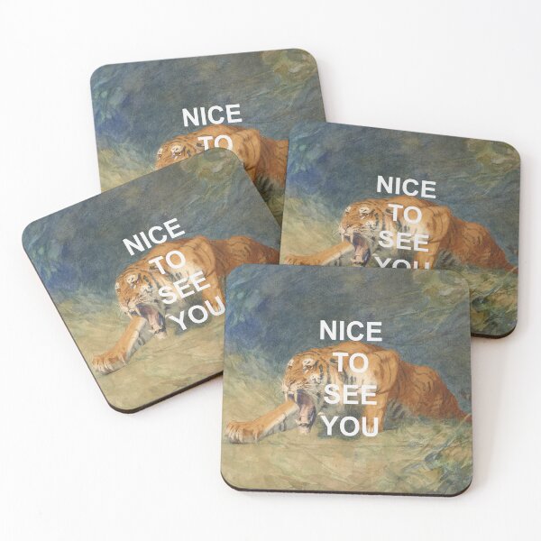 Item preview, Vintage Tiger Watercolor Painting + Fun Text designed and sold by VoyagerVintage.