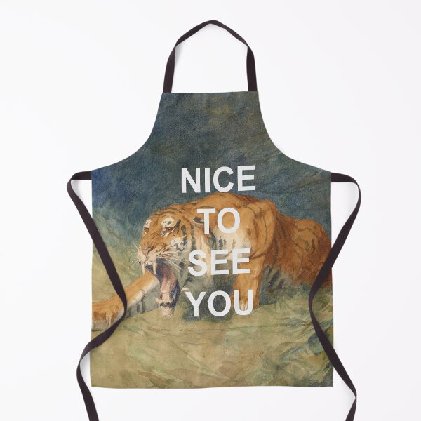 Item preview, Vintage Tiger Watercolor Painting + Fun Text designed and sold by VoyagerVintage.