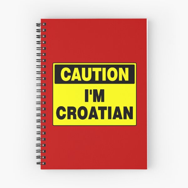 Item preview, Caution I'm Croatian, Black and Yellow Sign, with Bold Lettering designed and sold by AASparksDesigns.