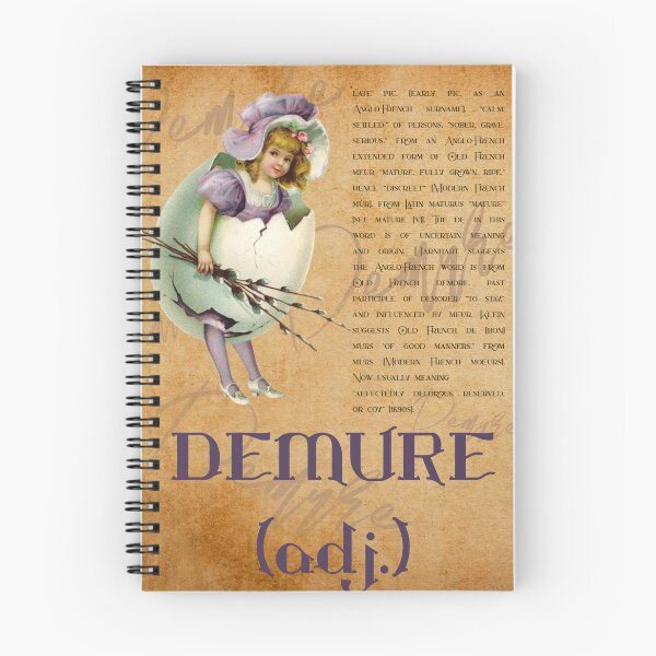 Item preview, Demure Etymology - English Word History designed and sold by Talia Felix.