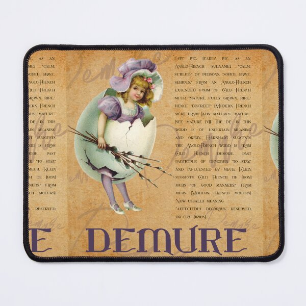 Item preview, Demure Etymology - English Word History designed and sold by Talia Felix.