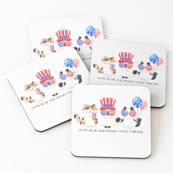 Item preview, Vote Blue and Bring your cat Friends-Kamala Harris 2024 designed and sold by therapymama.