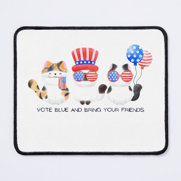 Item preview, Vote Blue and Bring your cat Friends-Kamala Harris 2024 designed and sold by Curious Frog.