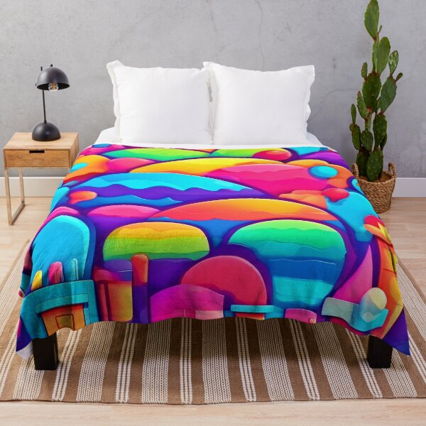 Item preview, Vibrant Bubble Cityscape designed and sold by Health And Fitness Posts e-Store.