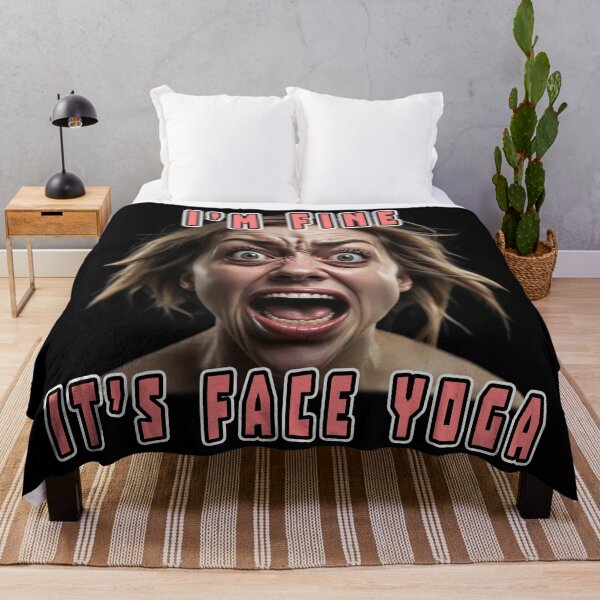 Item preview, Yoga facial, chica divertida, enloquece designed and sold by Burn-Ego.