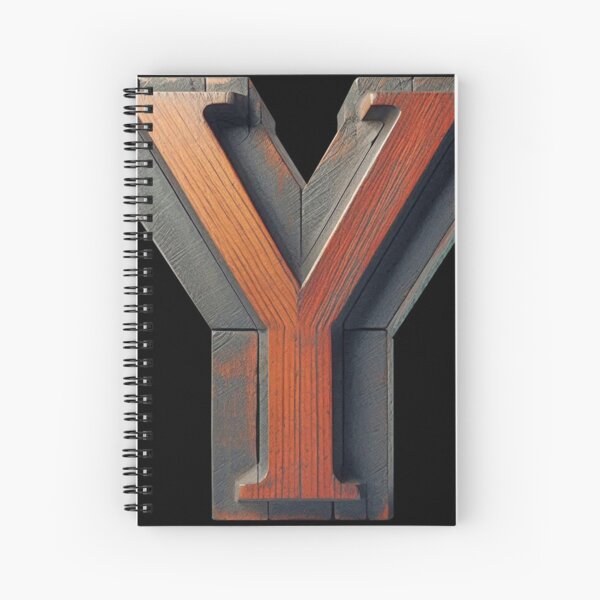 WOOD TYPE LETTER Y Spiral Notebook
