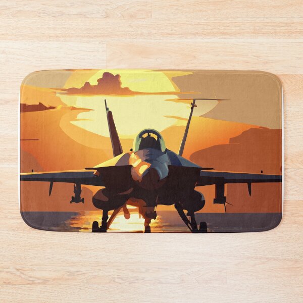 Item preview, Fighter Plane at Sunset - Navy - Army designed and sold by BelleRiviera.