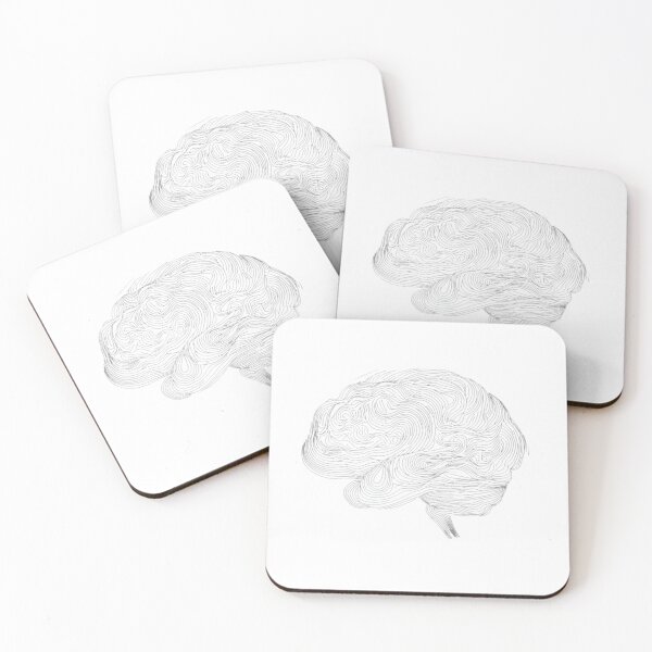 Item preview, Minimalistic Brain Line Art designed and sold by melikekoc.
