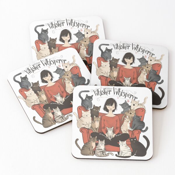 Item preview, Whisker Whisperer Cat Wordplay Cat Lady Cat Lovers Girls designed and sold by scooterbaby.