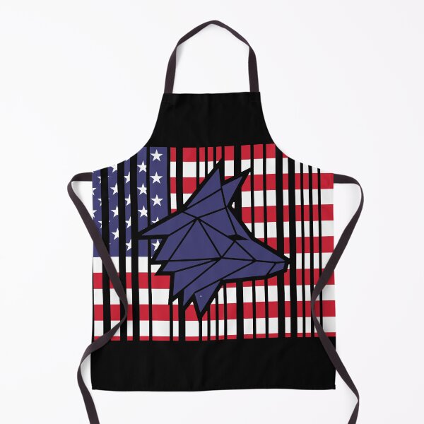 Item preview, Barcode-Style USA Flag with Embedded Wolf designed and sold by the Zarock Shop.