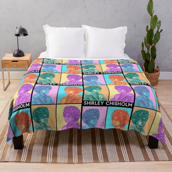 Item preview, Shirley Chisholm Portraits in Retro Rainbow Scheme designed and sold by Unhinged Heather.