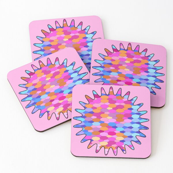 Item preview, Hexa-Flower (3Color/Pink) designed and sold by HaNoFri.