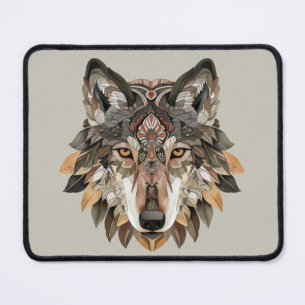 Item preview, wolf, watercolor forest wolf sticker, woodland wolf shirt designed and sold by Janetlousart.