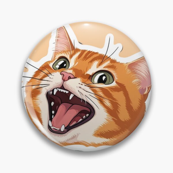 Item preview, But First, Coffee: Cute Orange Cat Meme Sticker - Kawaii Wide-Mouthed Popcat Design for cat mothers designed and sold by puurfectcat.
