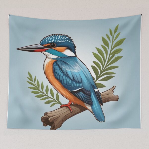 Item preview, Hombron's Kingfisher on a Branch designed and sold by laguitan10.