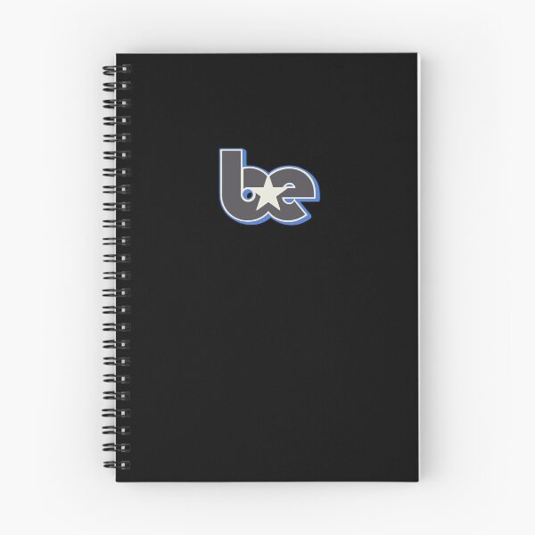 Item preview, BE Star Contrast Initials Outline Logo White Grey Blue designed and sold by aestheticqueen.