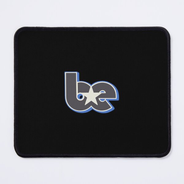 Item preview, BE Star Contrast Initials Outline Logo White Grey Blue designed and sold by aestheticqueen.