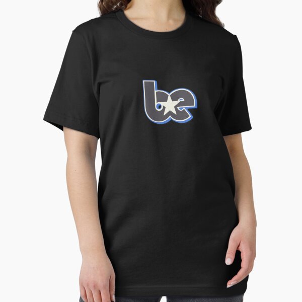 Item preview, BE Star Contrast Initials Outline Logo White Grey Blue designed and sold by aestheticqueen.