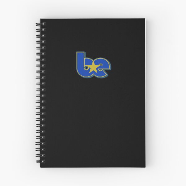 Item preview, BE Star Contrast Initials Outline Logo Yellow Blue Cerulean designed and sold by aestheticqueen.