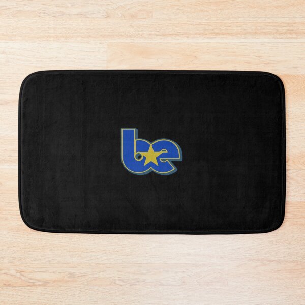 Item preview, BE Star Contrast Initials Outline Logo Yellow Blue Cerulean designed and sold by aestheticqueen.