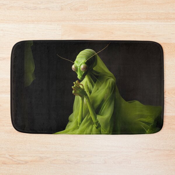 Item preview, Graceful Praying Mantis in Elegant Green Drapery designed and sold by Sillytoe.