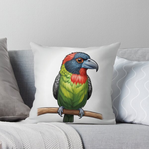 Item preview, Necklaced Barbet on a Branch designed and sold by laguitan10.