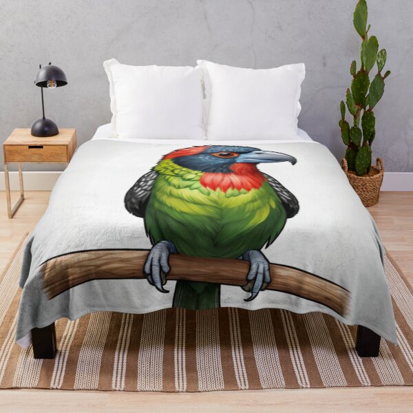 Item preview, Necklaced Barbet on a Branch designed and sold by laguitan10.