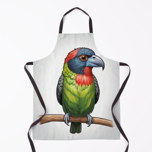 Item preview, Necklaced Barbet on a Branch designed and sold by laguitan10.