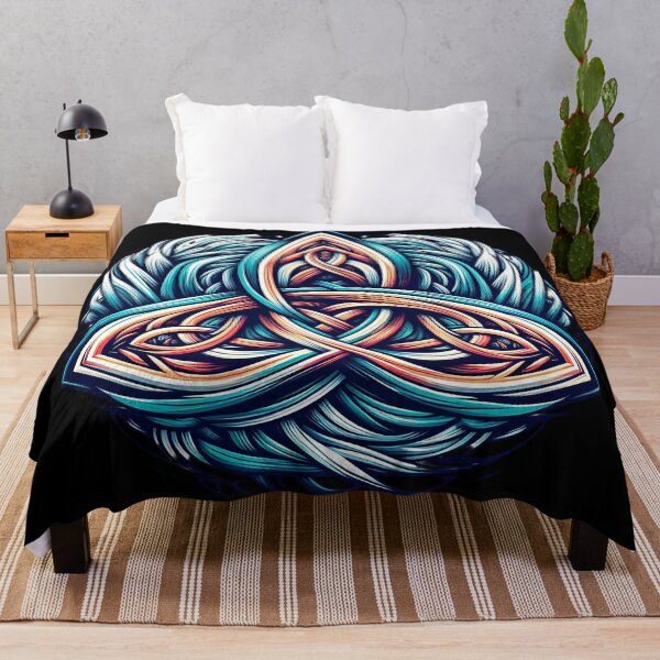 Item preview, Trinity Knot Triquetra Celtic Knot Kaleidoscopic Celtic Lore designed and sold by HolidayT-Shirts.