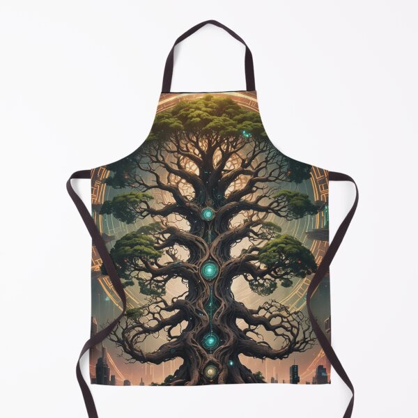 Item preview, Cyberpunk Tree of Life, Poster Art, Red designed and sold by Burn-Ego.