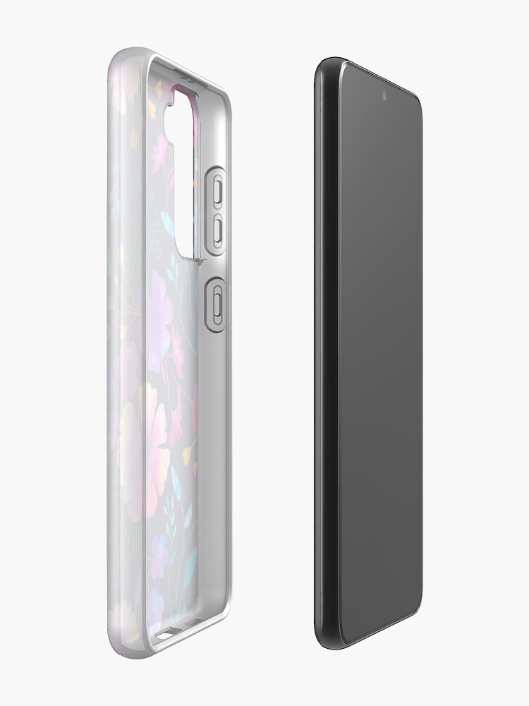Alternate view of Fluro Floral Watercolour Flower Pattern Case & Skin for Samsung Galaxy