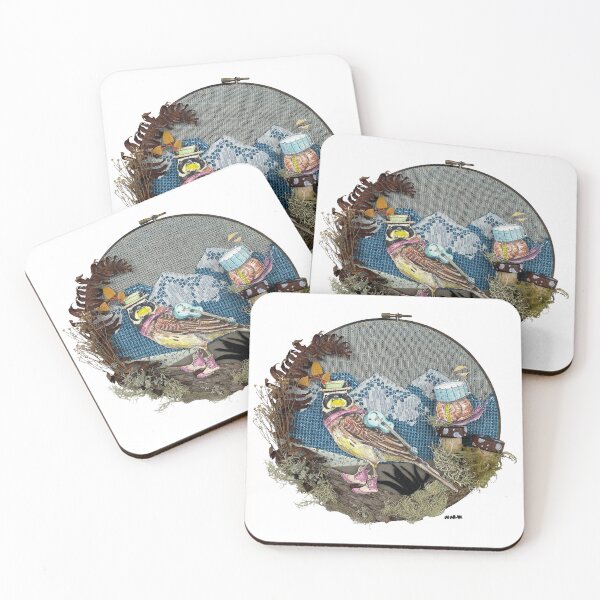 Item preview, Streaked Horned Lark & Snail friend designed and sold by wurmwares.