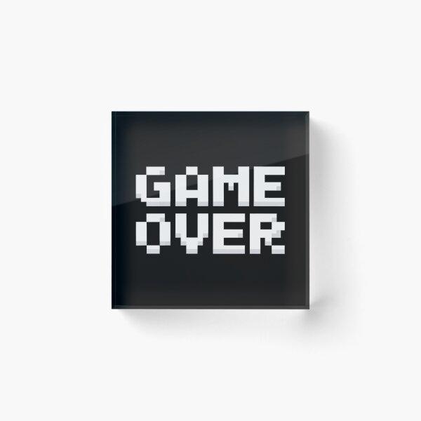 Artikelvorschau, Game Over Retro Schriftzug entworfen und verkauft von MEMES-GER.