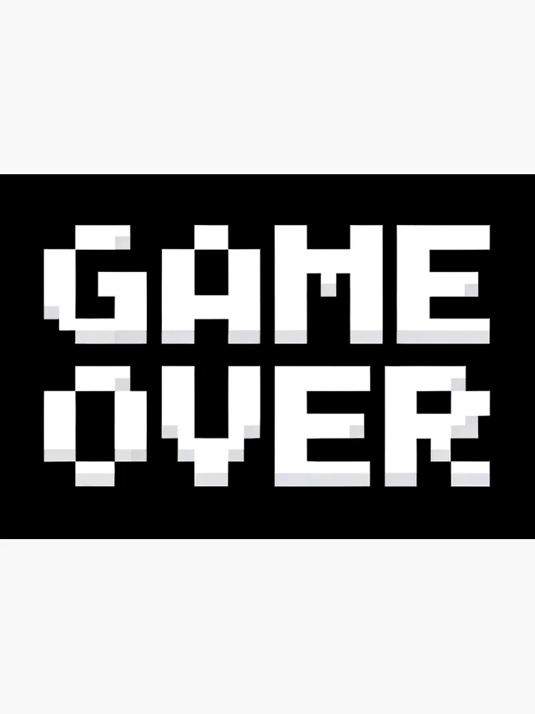 Thumbnail 3 of 3, Journal, Game Over Retro Lettering designed and sold by MEMES-GER.
