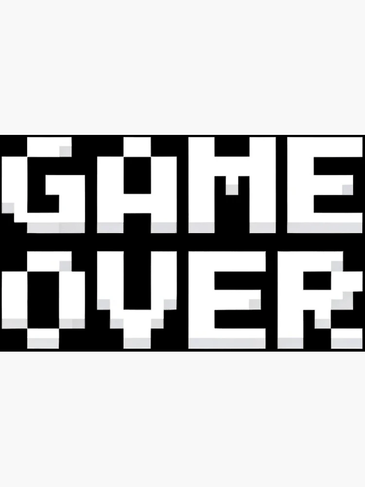 Thumbnail 3 of 3, Poster, Game Over Retro Lettering designed and sold by MEMES-GER.